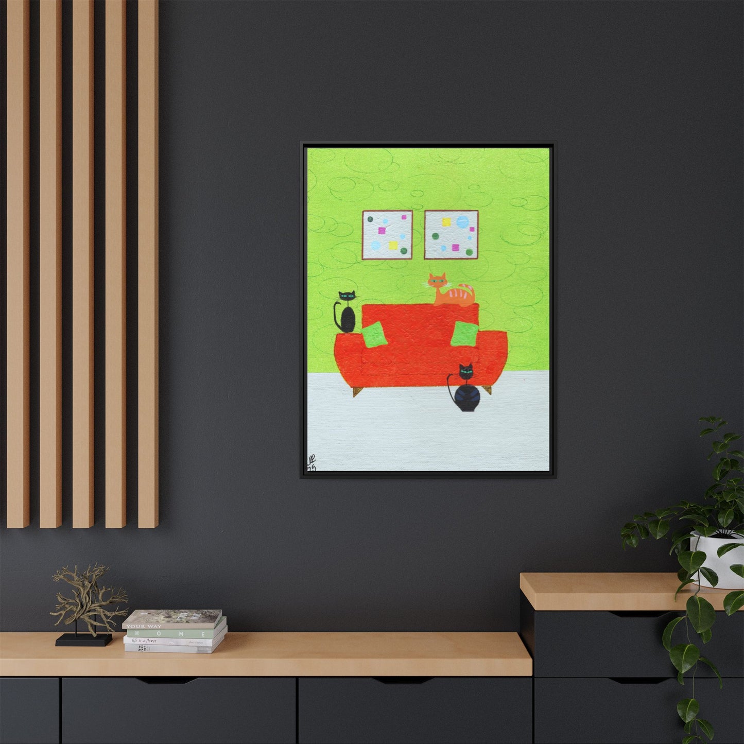 Triple Threat Vintage Inspired Framed Canvas Print