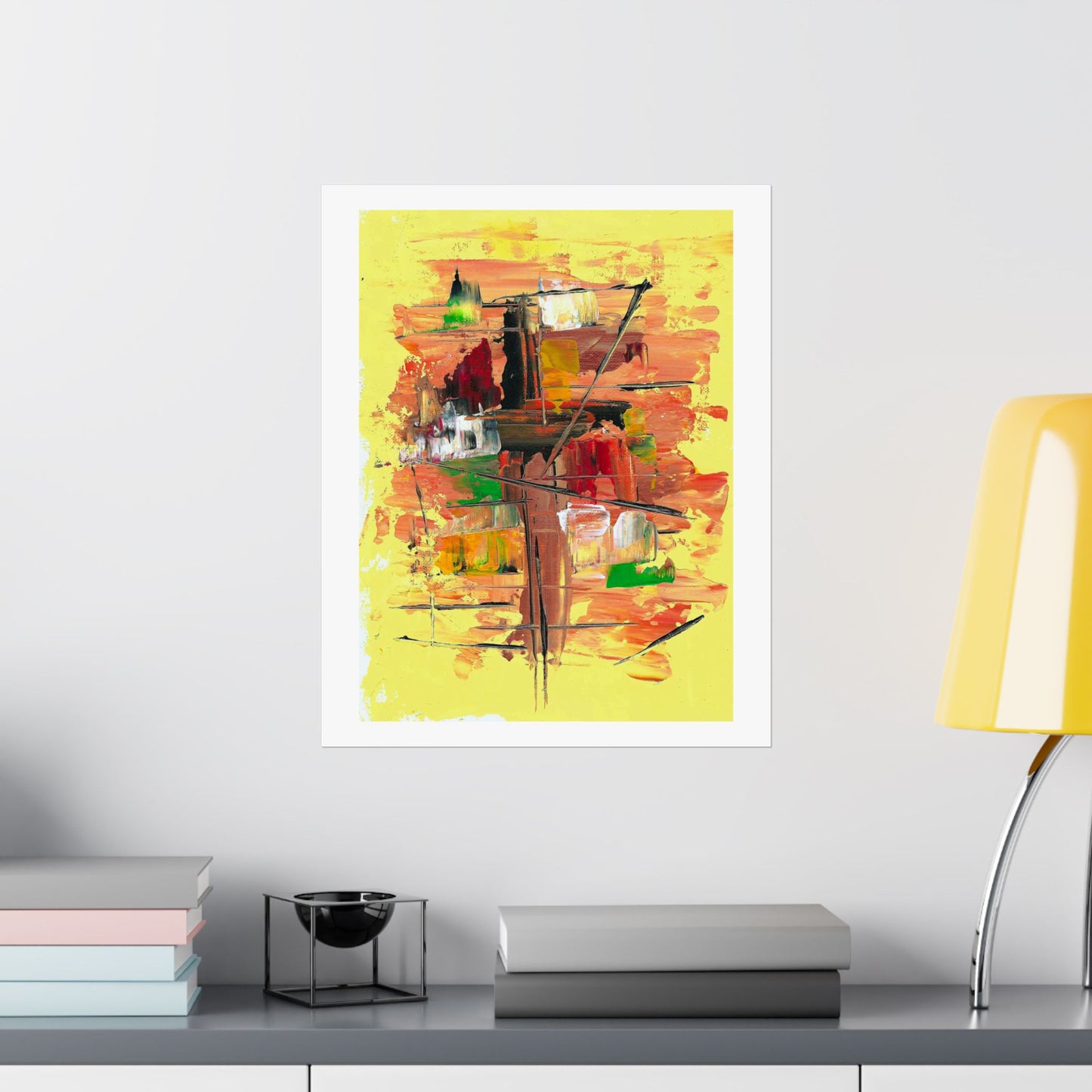 Titled  'In The Harbor' Art Print On Paper In 4 Sizes