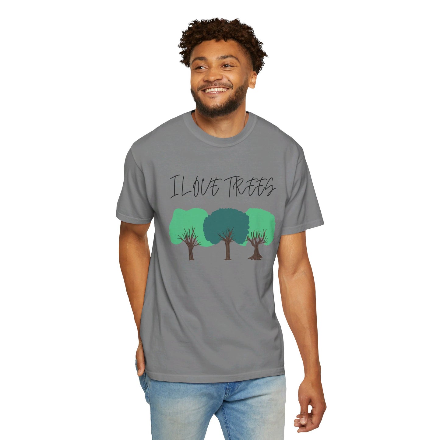 Unisex T-Shirt - I Love Trees Quote, Save the Planet, Earth Day, Environment Clothing