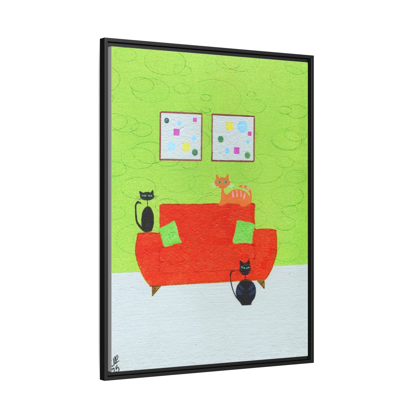 Triple Threat Vintage Inspired Framed Canvas Print