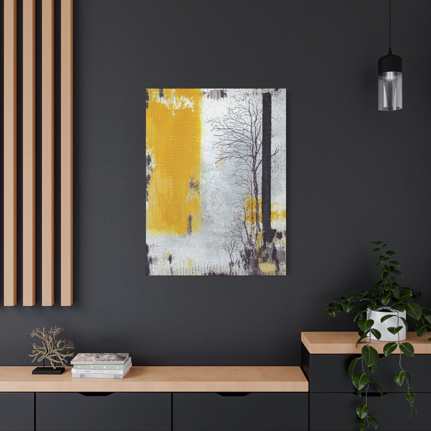 Titled "When The Sun Rises" Abstract On Canvas