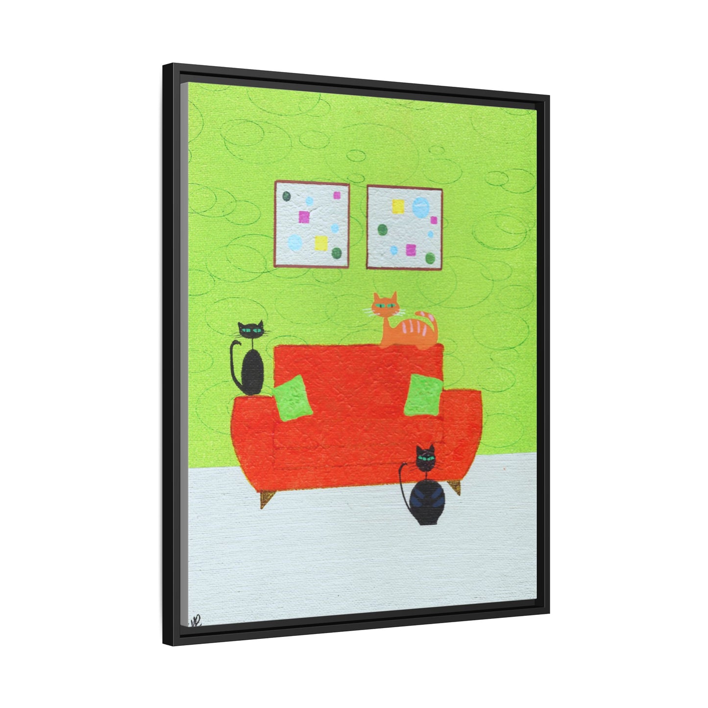 Triple Threat Vintage Inspired Framed Canvas Print