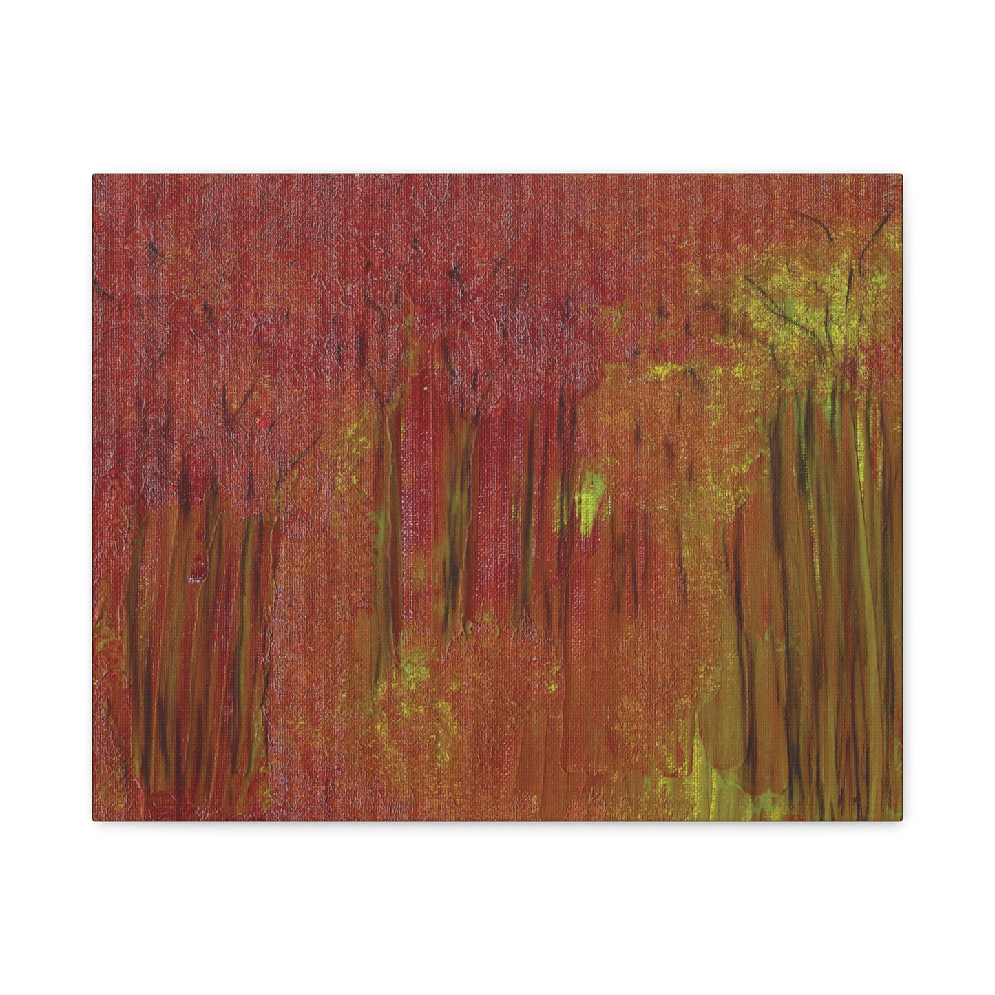 Titled The Whispering Forest Abstract On Canvas