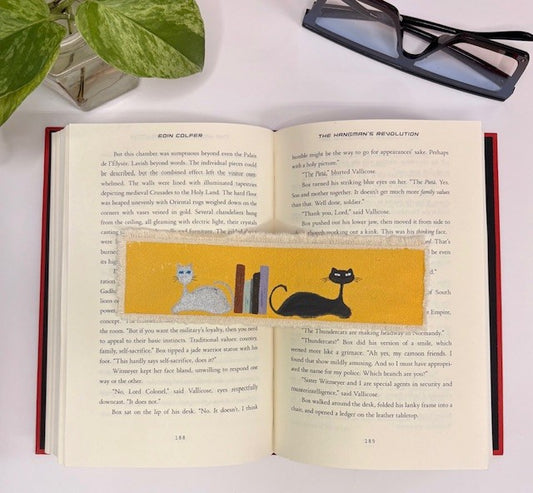 Vintage Cat Bookmark Art