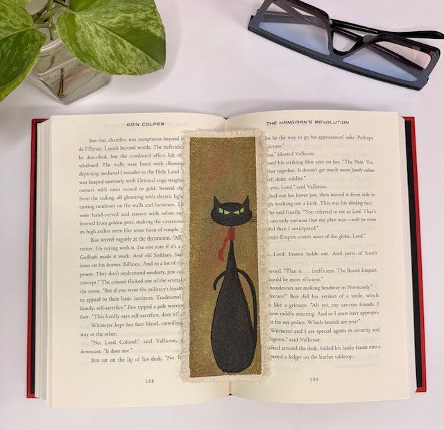 Vintage Cat Bookmark Art